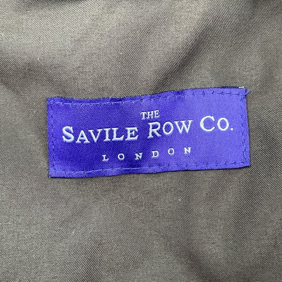 Savile Row London Coat Men Medium 42‎ Brown Kingston Trench Rain Belt Warmer VTG - Picture 7 of 16